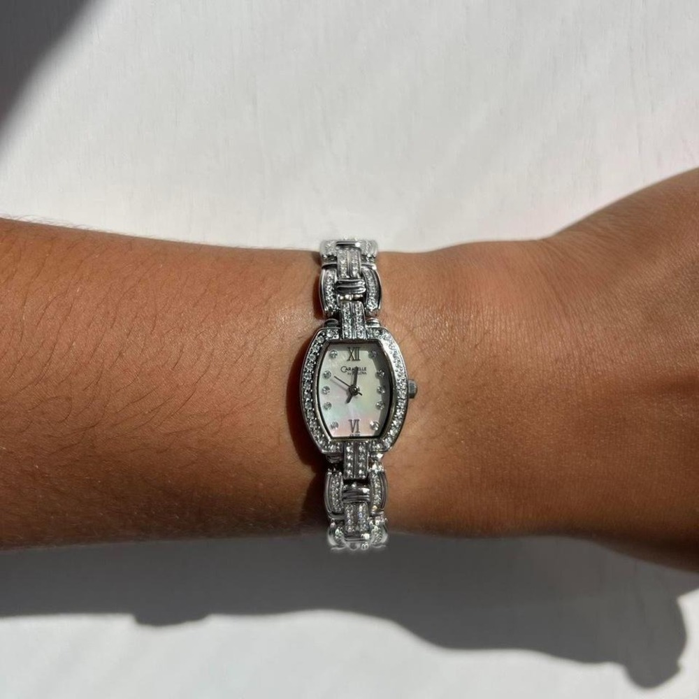 SILVER TONE CARAVELLE BY BULOVA WATCH‎